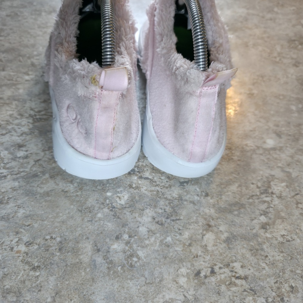 Oofos OOcoozie Slippers Comfort Fleece Recovery Pink Slip On Women's Size 9 - Picture 5 of 8